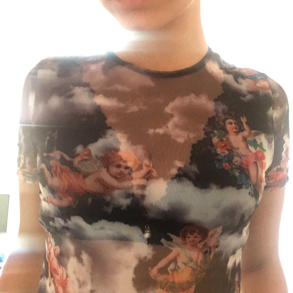Customer photo review of Aesthetic angels Mesh top