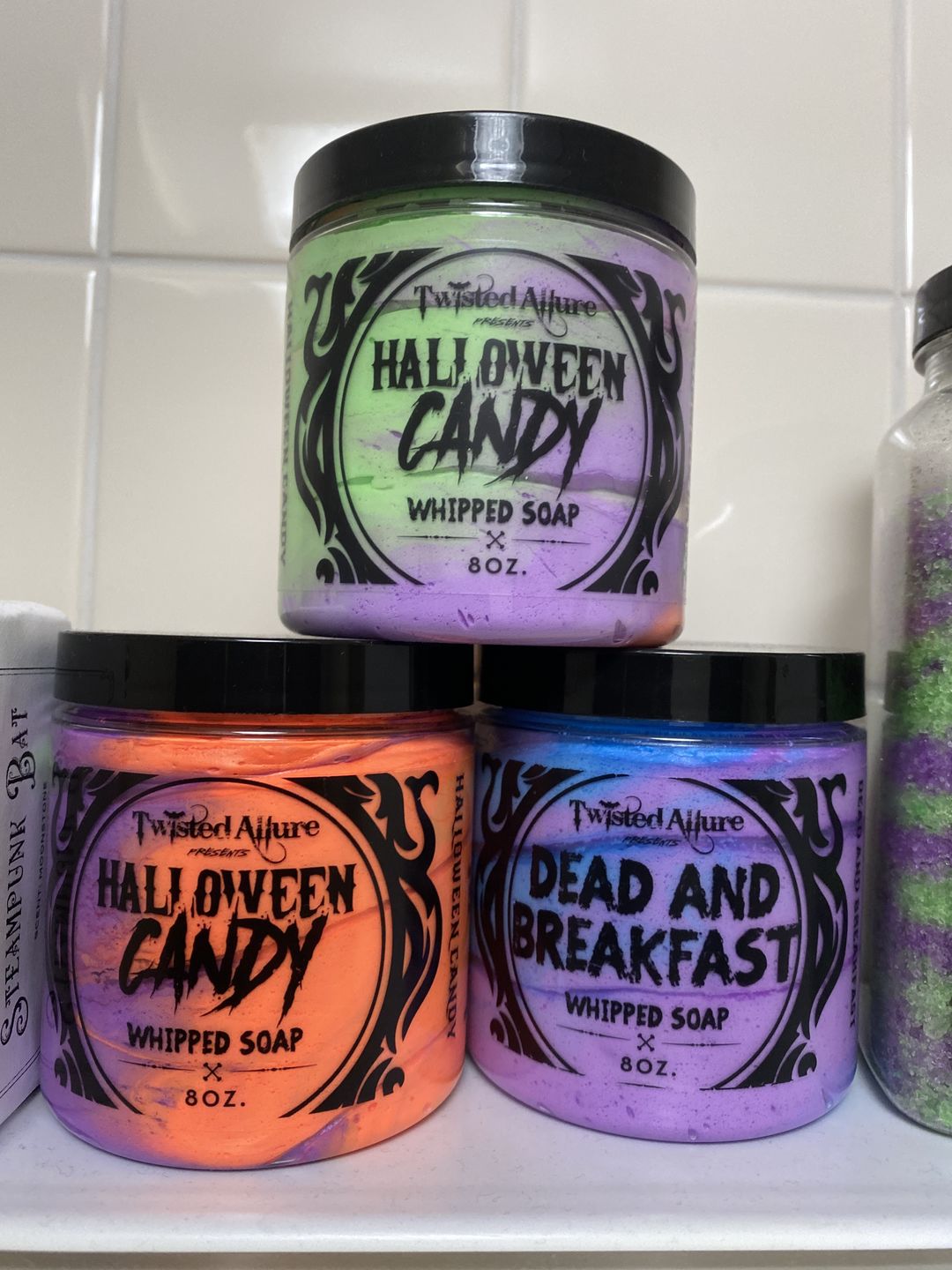 Customer photo review of Halloween Candy Whipped Soap
