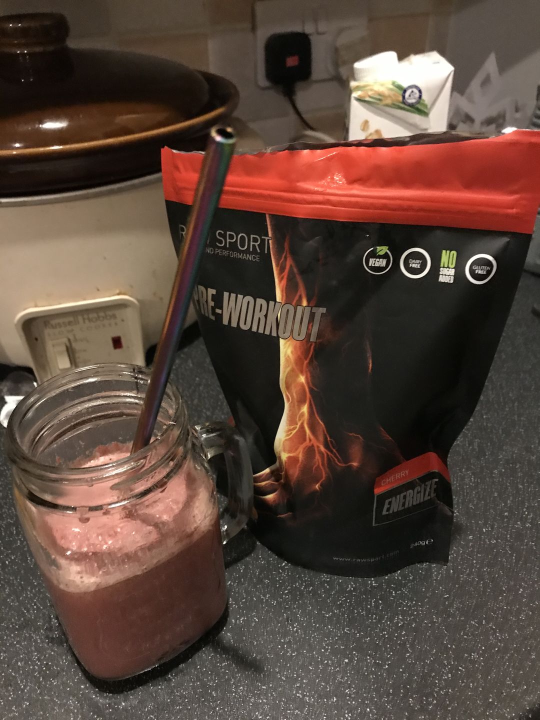 Customer photo review of Pre Workout Energize Cherry 240g