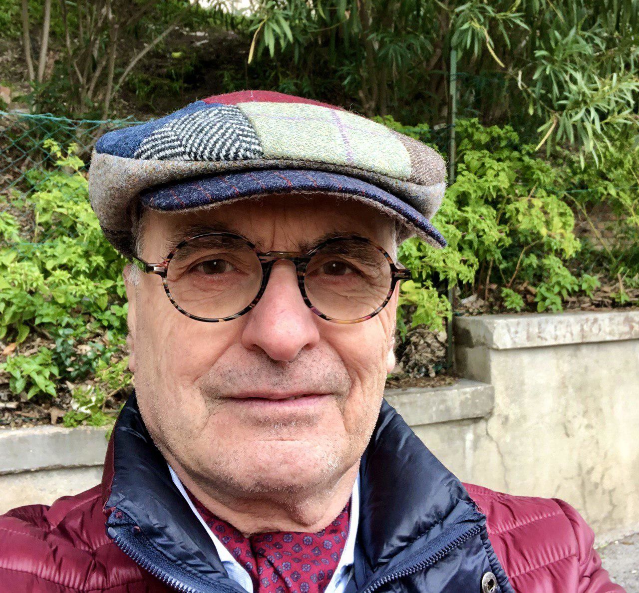 Customer photo review of Daithi Cap Patchwork Tweed