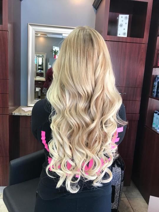 Customer photo review of Sunny Hair Tape in Extensions in Lightest Blonde Human Hair Extensions #60