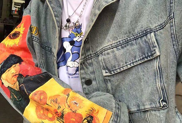 Customer photo review of Van Gogh Denim Jacket