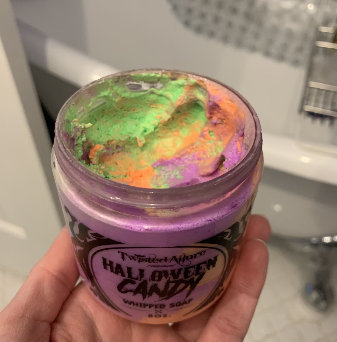 Customer photo review of Halloween Candy Whipped Soap