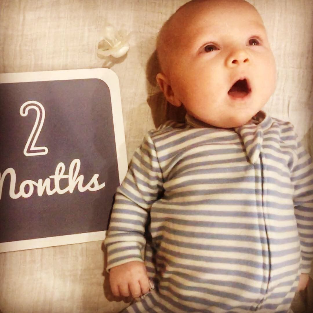 Customer photo review of Footie Pajamas, Merino Wool, Blue