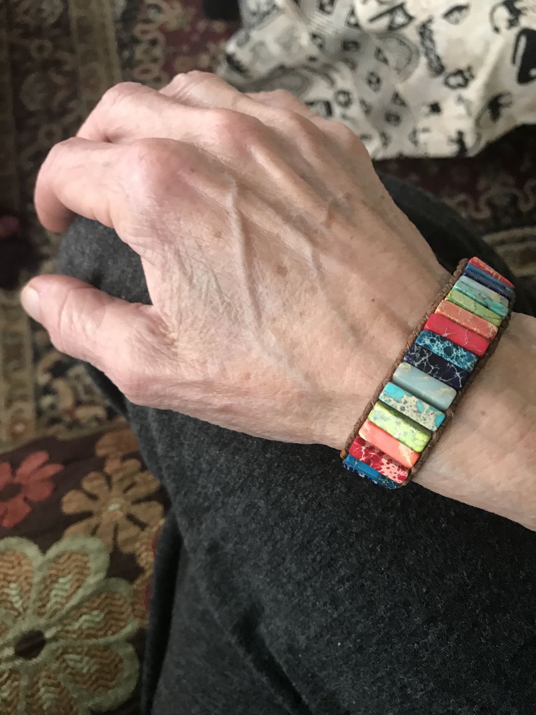 Customer photo review of Chakra Energy Bracelet