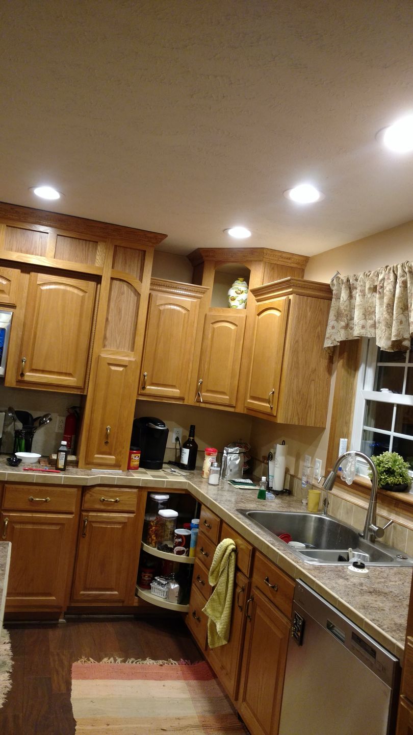 Customer photo review of 5/6-inch Dimmable LED Downlights / Can Lights, 1000 Lumens, Recessed Ceiling Light Fixture, 15W CRI90+