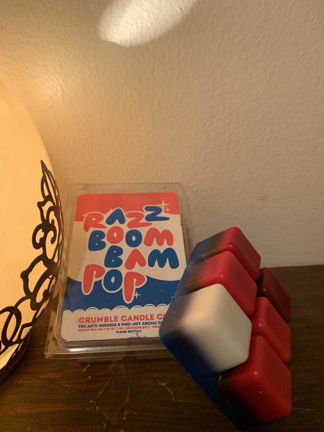 Customer photo review of Razz Boom Bam Pop! Wax Melts