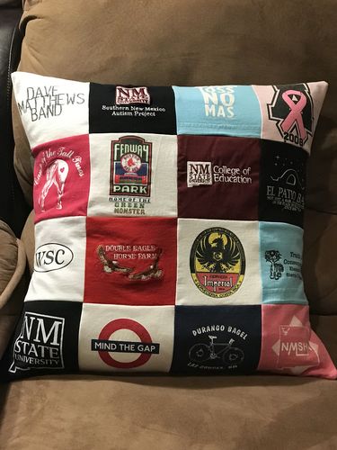 T-shirt quilt from new mexico state university by Bonnie from NM