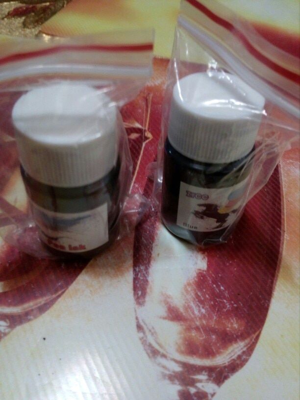 Customer photo review of Bottled Fountain Pen Ink