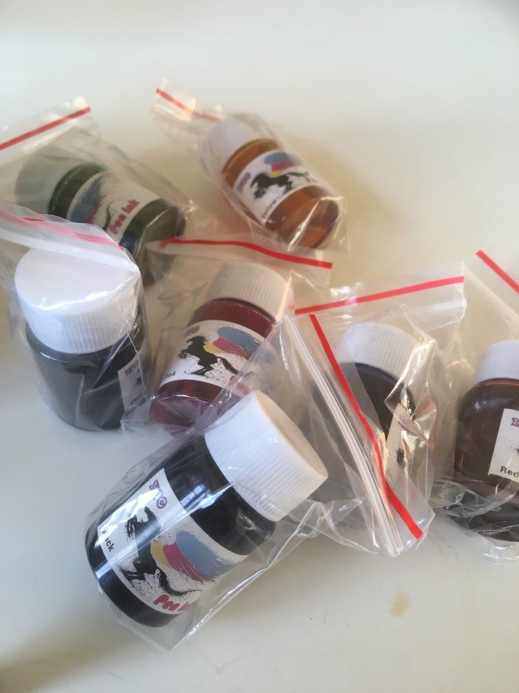 Customer photo review of Bottled Fountain Pen Ink