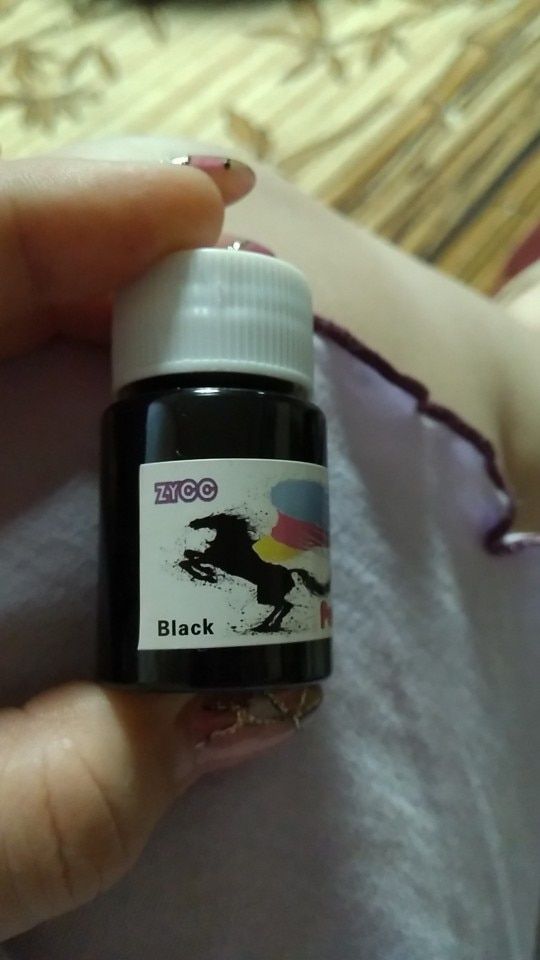 Customer photo review of Bottled Fountain Pen Ink