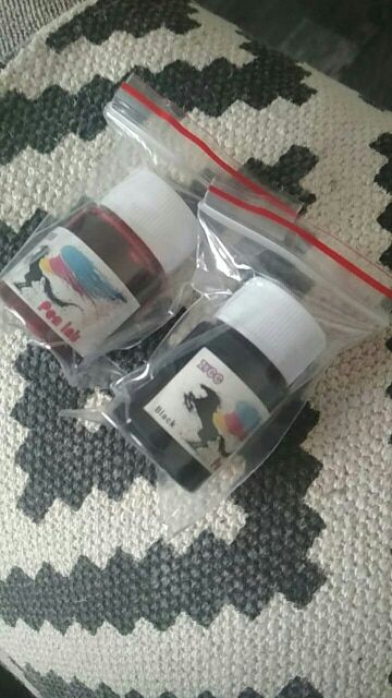 Customer photo review of Bottled Fountain Pen Ink