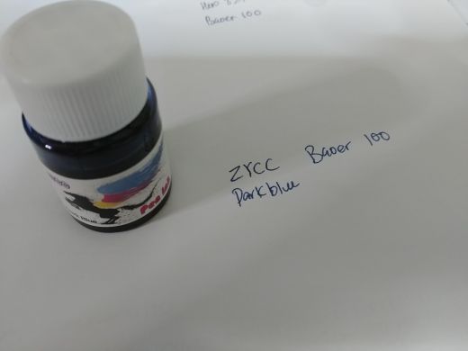 Customer photo review of Bottled Fountain Pen Ink