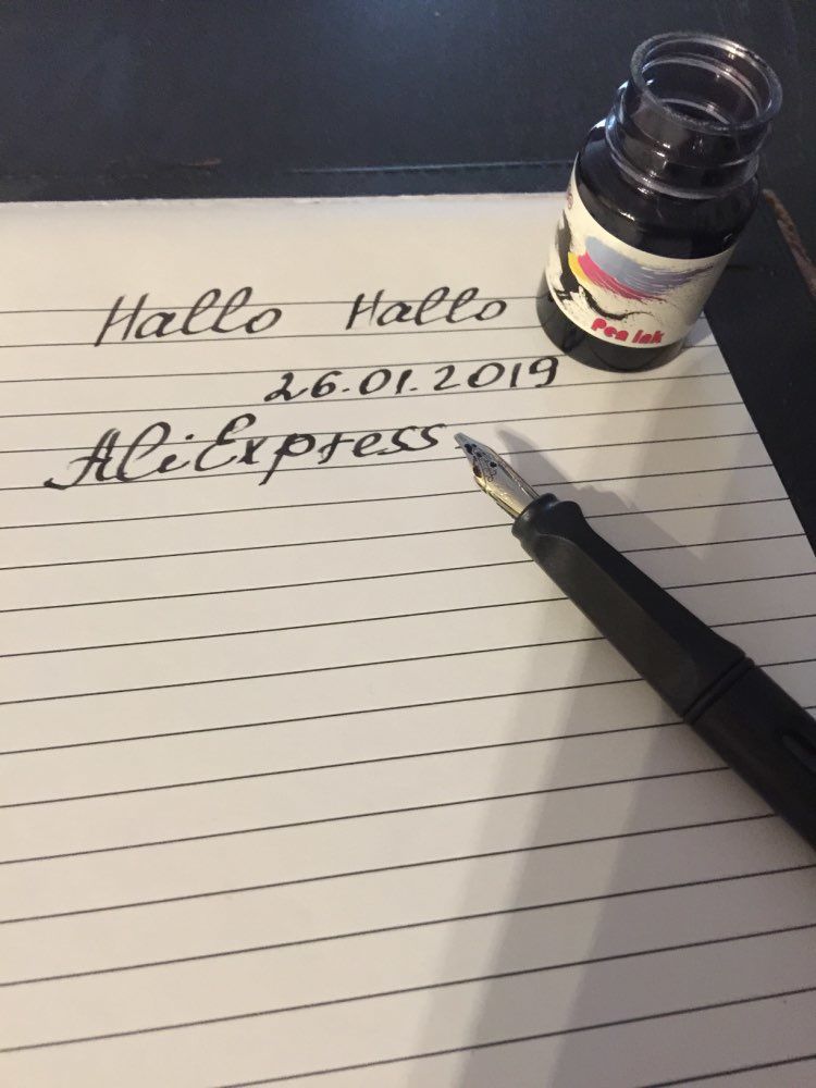 Customer photo review of Bottled Fountain Pen Ink