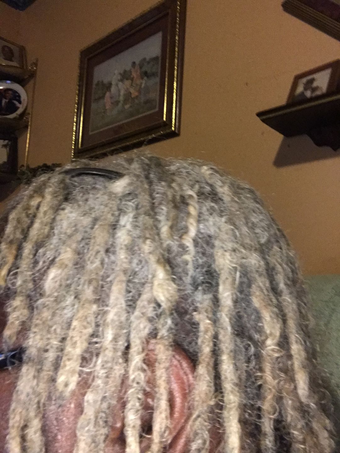 Customer photo review of Hair Growth Serum for Curly Hair with Organic Castor Oil for Strengthening and Vanilla Berry Fragrance