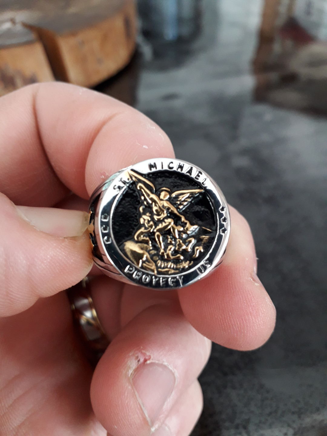 Customer photo review of Bague de l'Archange Michel