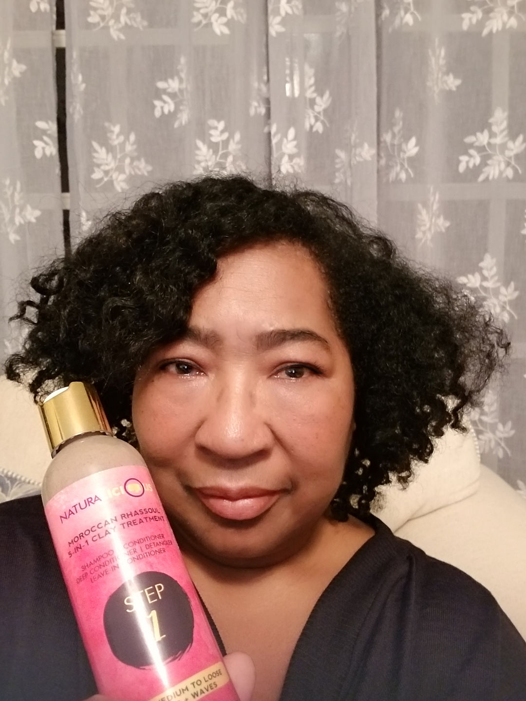 Customer photo review of Step 1: Moroccan Rhassoul 5-in-1 Clay Treatment (For Loose Curls)