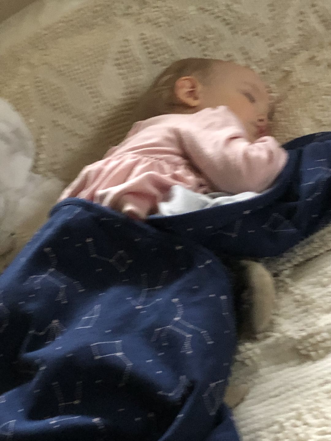 Customer photo review of Toddler Blanket, 4 Season® Merino Wool & Organic Cotton Blanket, 52.5" x 40", Night Sky™