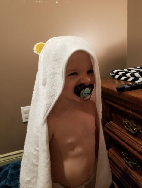 Customer photo review of Baby Hooded Towel