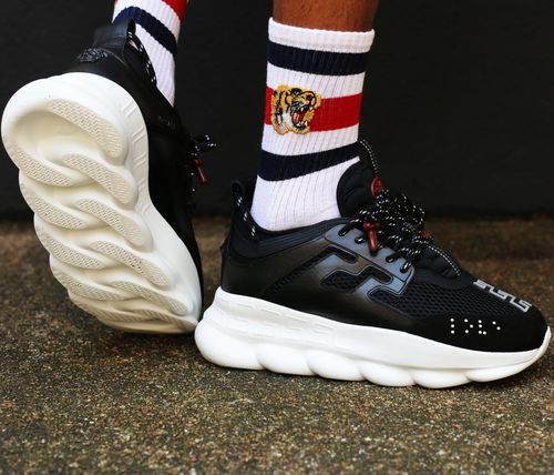 unisex vintage color stitching sneakers