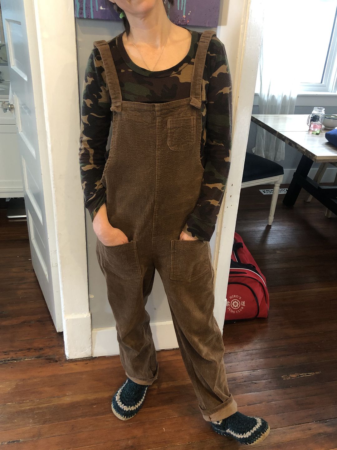 Customer photo review of Plus Size - Vintage Women Corduroy Loose Overall