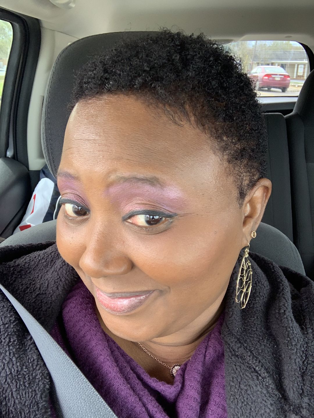 Customer photo review of Hair Growth Serum for Curly Hair with Organic Castor Oil for Strengthening and Vanilla Berry Fragrance