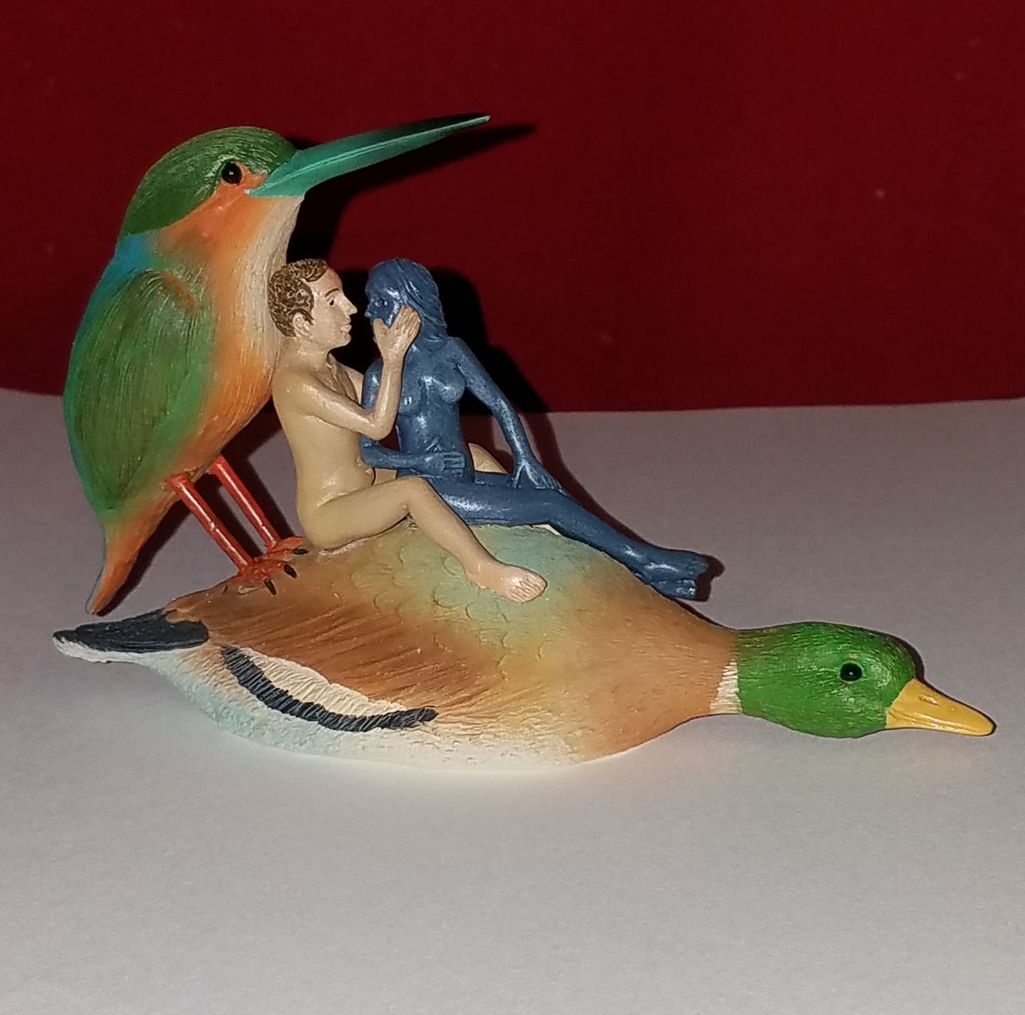 Customer photo review of Couple on Duck Seduction Sin Statue Fantasy Garden Earthly Delights by Bosch 5.9W