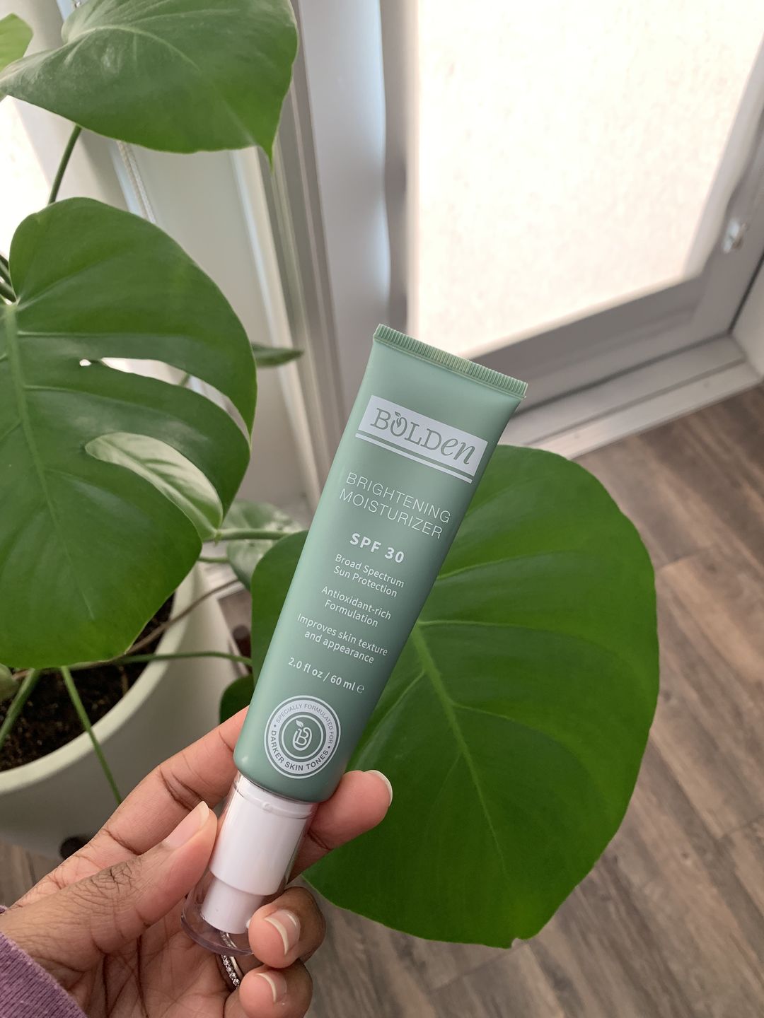 Customer photo review of SPF 30 Brightening Moisturizer