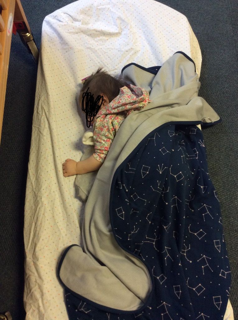Customer photo review of Toddler Blanket, 4 Season® Merino Wool & Organic Cotton Blanket, 52.5" x 40", Night Sky™