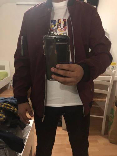 mist casual bomber jacket