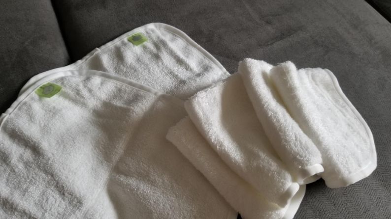 Customer photo review of DELUXE Baby Bamboo Washcloths