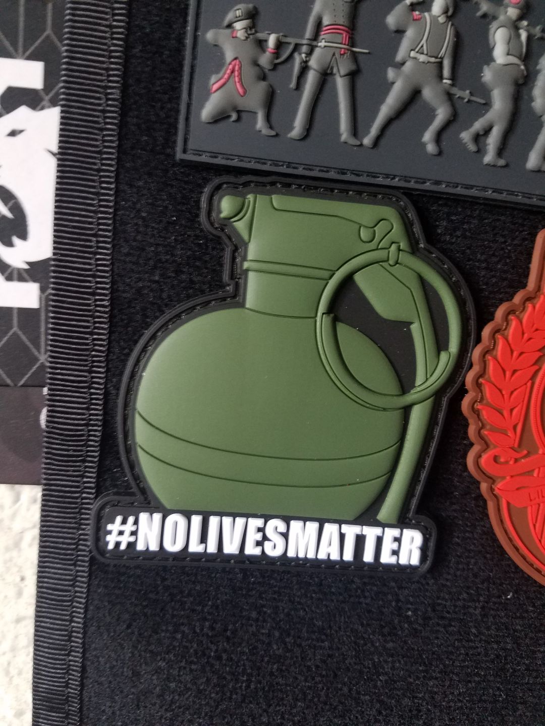 Customer photo review of #NOLIVESMATTER Morale Patch