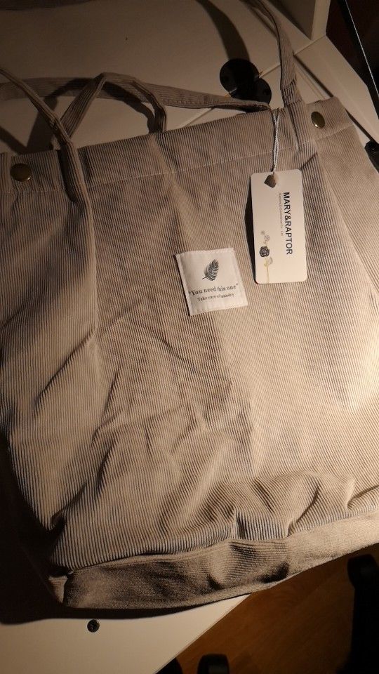 Customer photo review of Cord Tote Bag