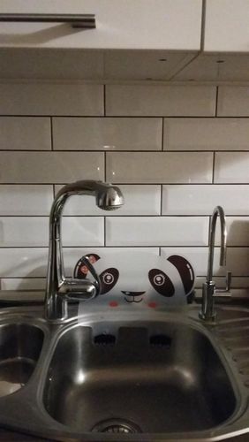 Panda Kitchen Water Baffle Cute Sucker Splatter Screen Guard Kitchen Tools