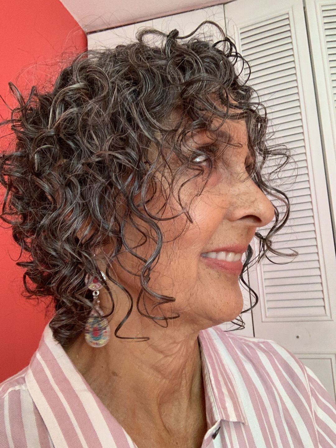 Customer photo review of Defining Flaxseed Gel for Curly Hair with Organic Argan Oil for Softening and Lemon Creme Fragrance