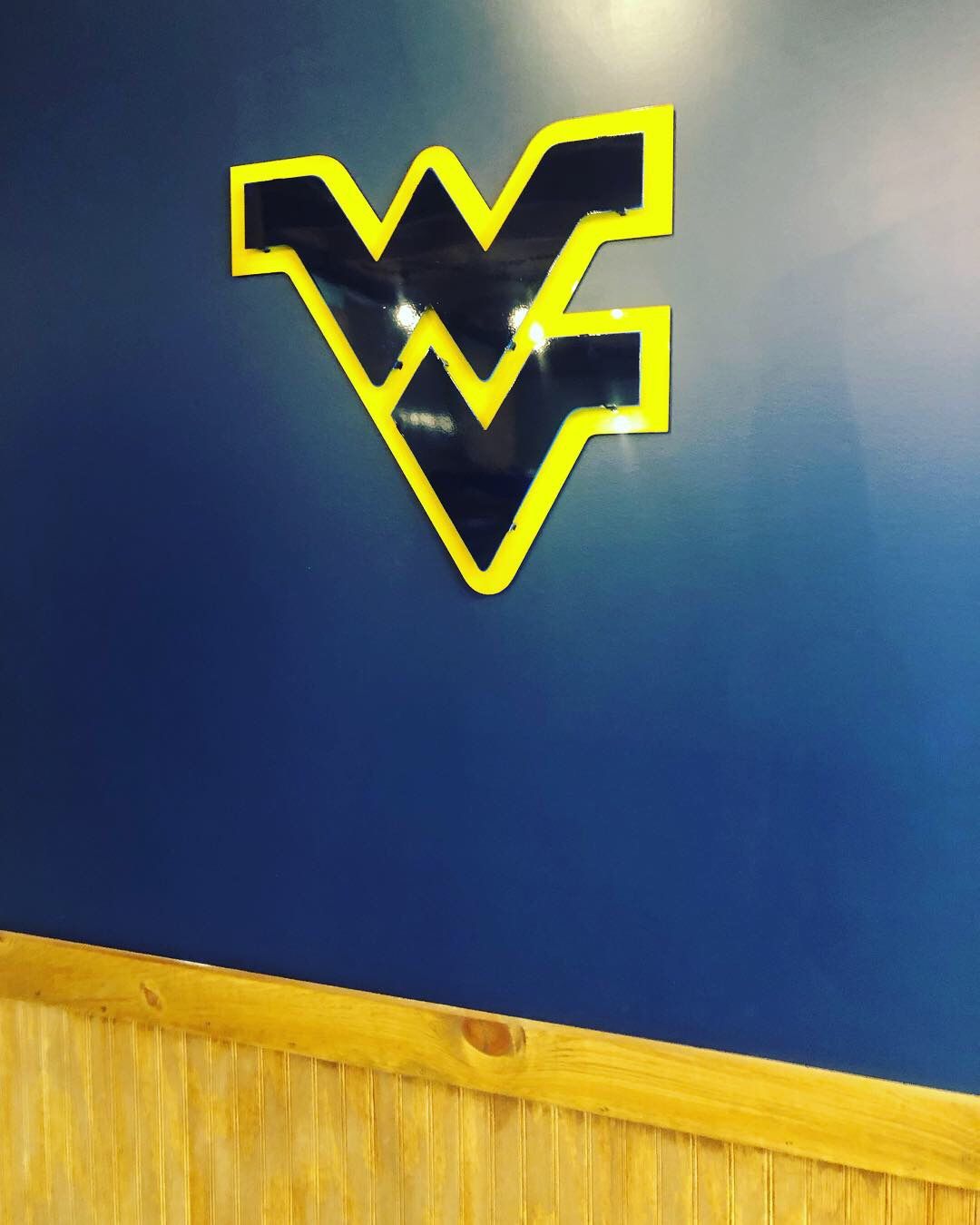 Customer photo review of West Virginia University 3D Metal Artwork