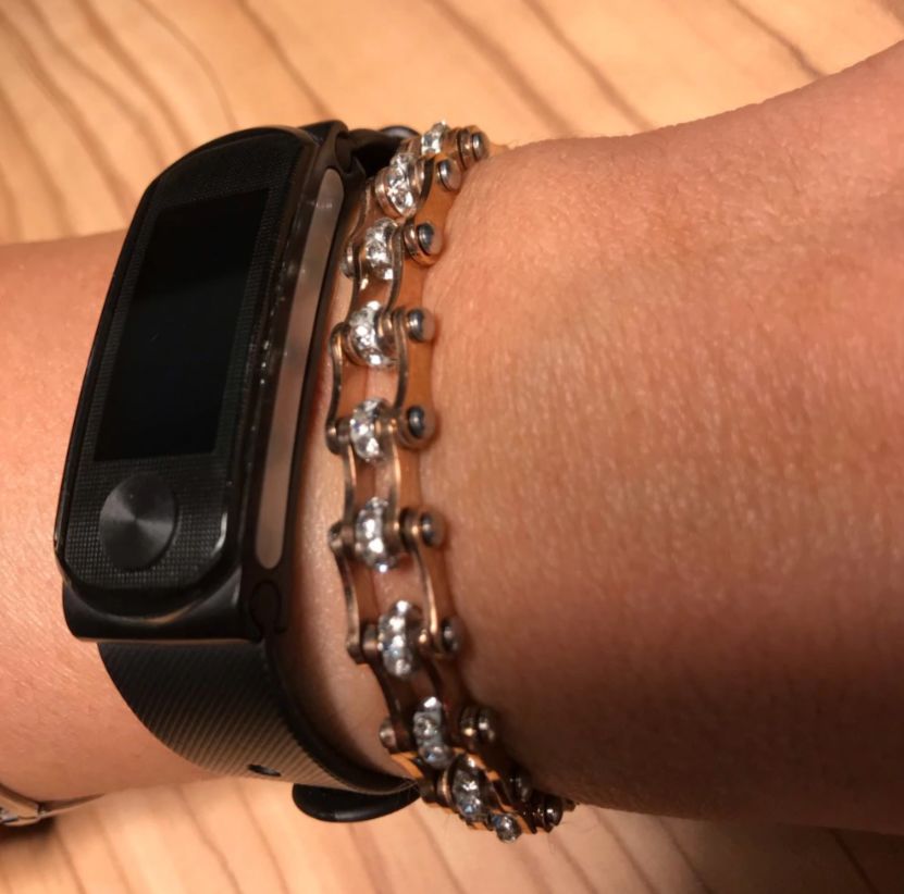Customer photo review of Cycolinks Rose Gold Crystal Bracelet
