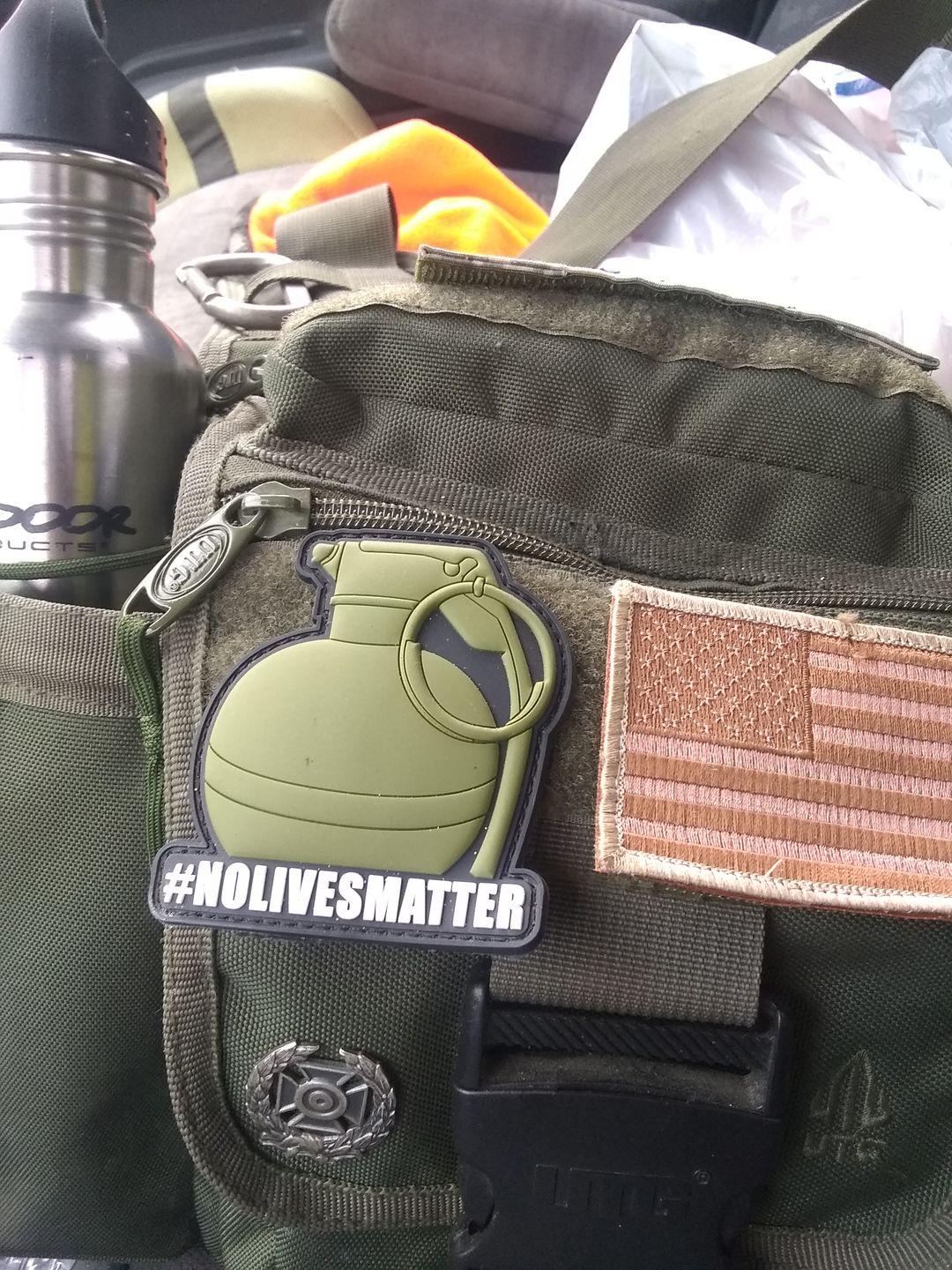 Customer photo review of #NOLIVESMATTER Morale Patch