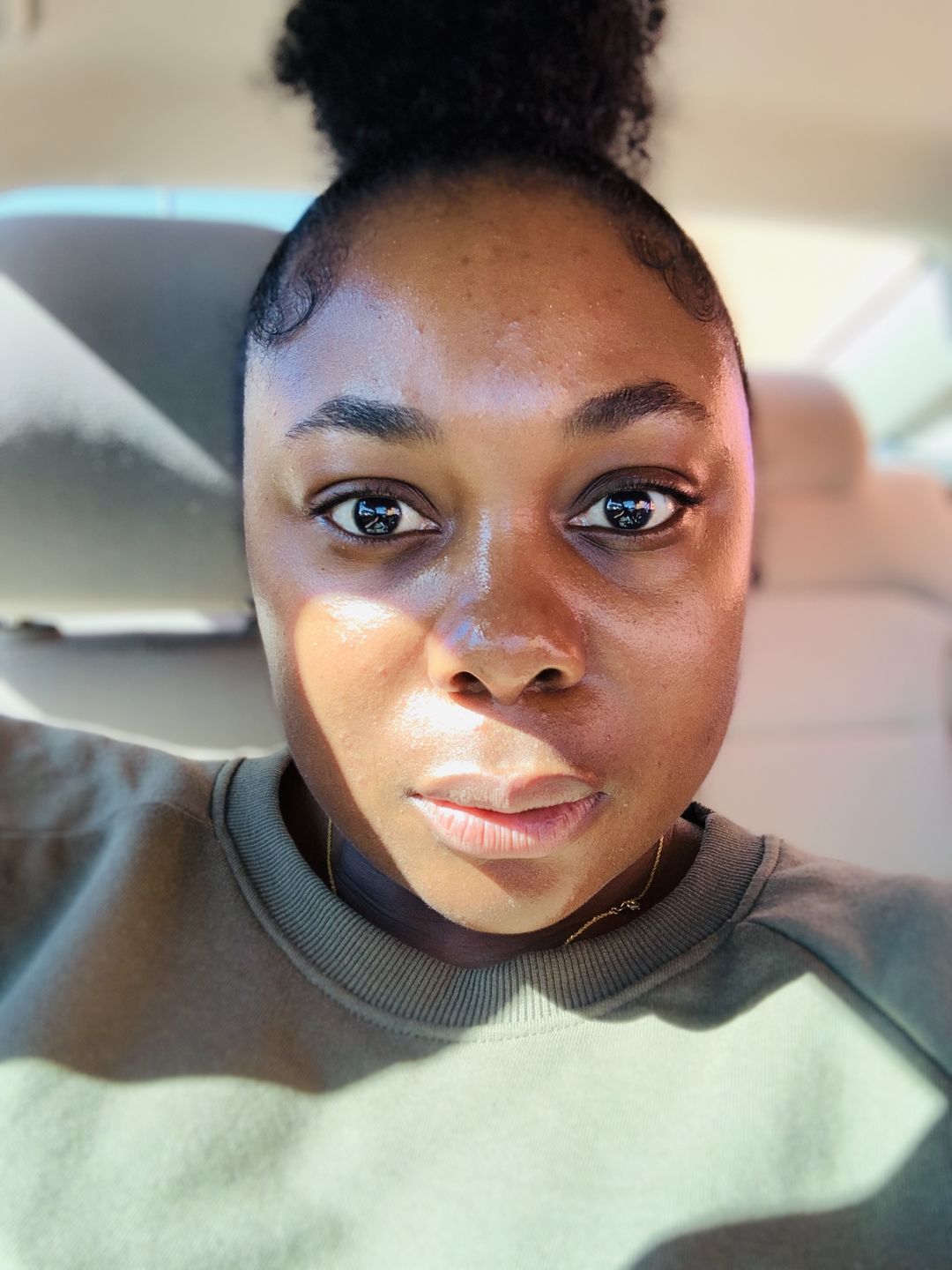 Customer photo review of SPF 30 Brightening Moisturizer