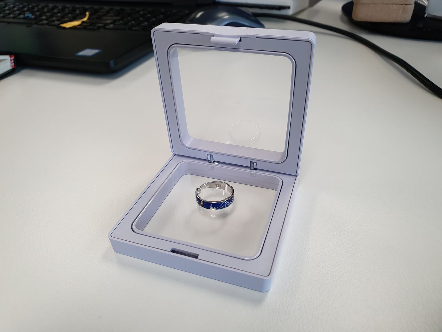 Customer photo review of Van Gogh The Starry Night Couple Rings