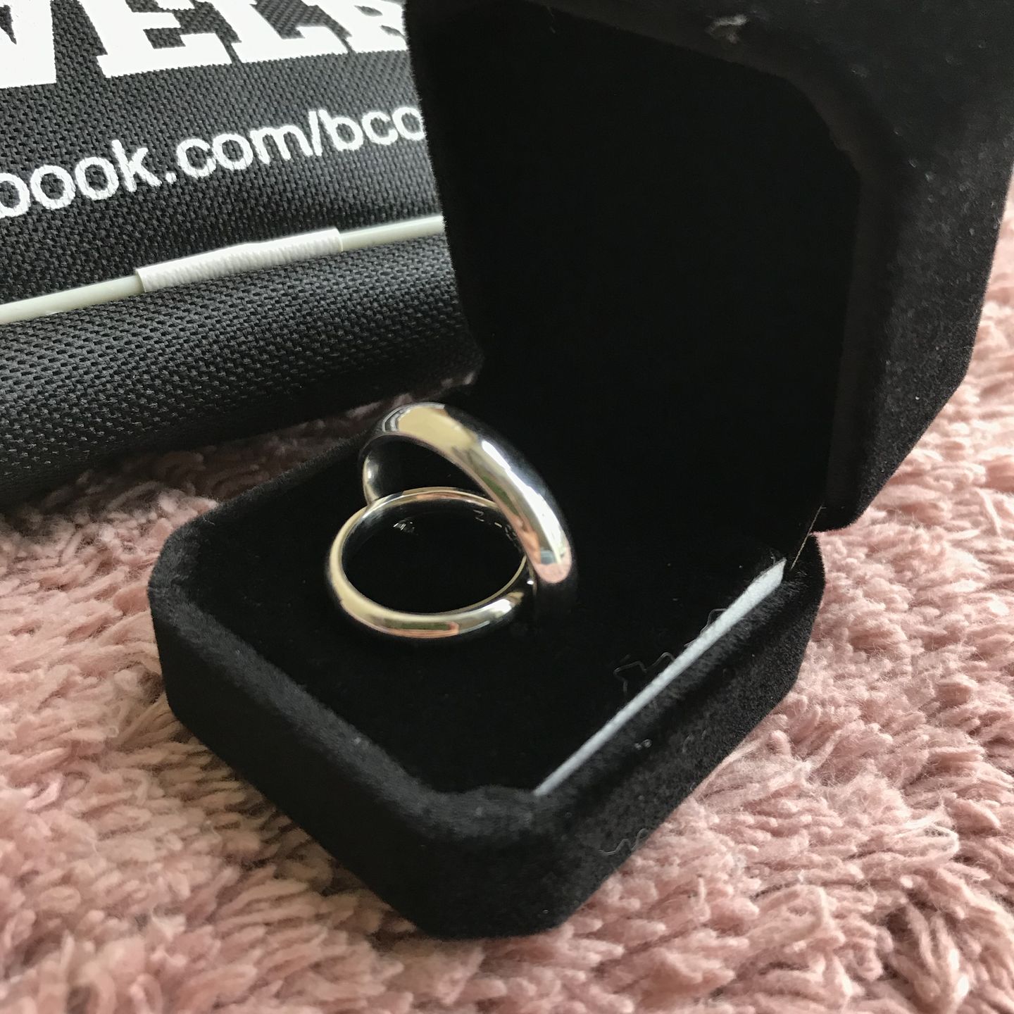 Customer photo review of Classic Plain Wedding Rings