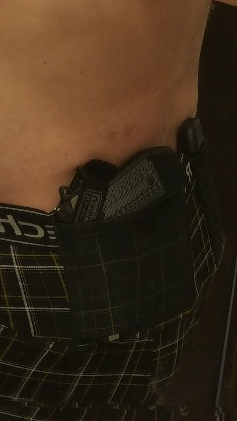 Customer photo review of Mens Concealed Carry Boxer-Briefs