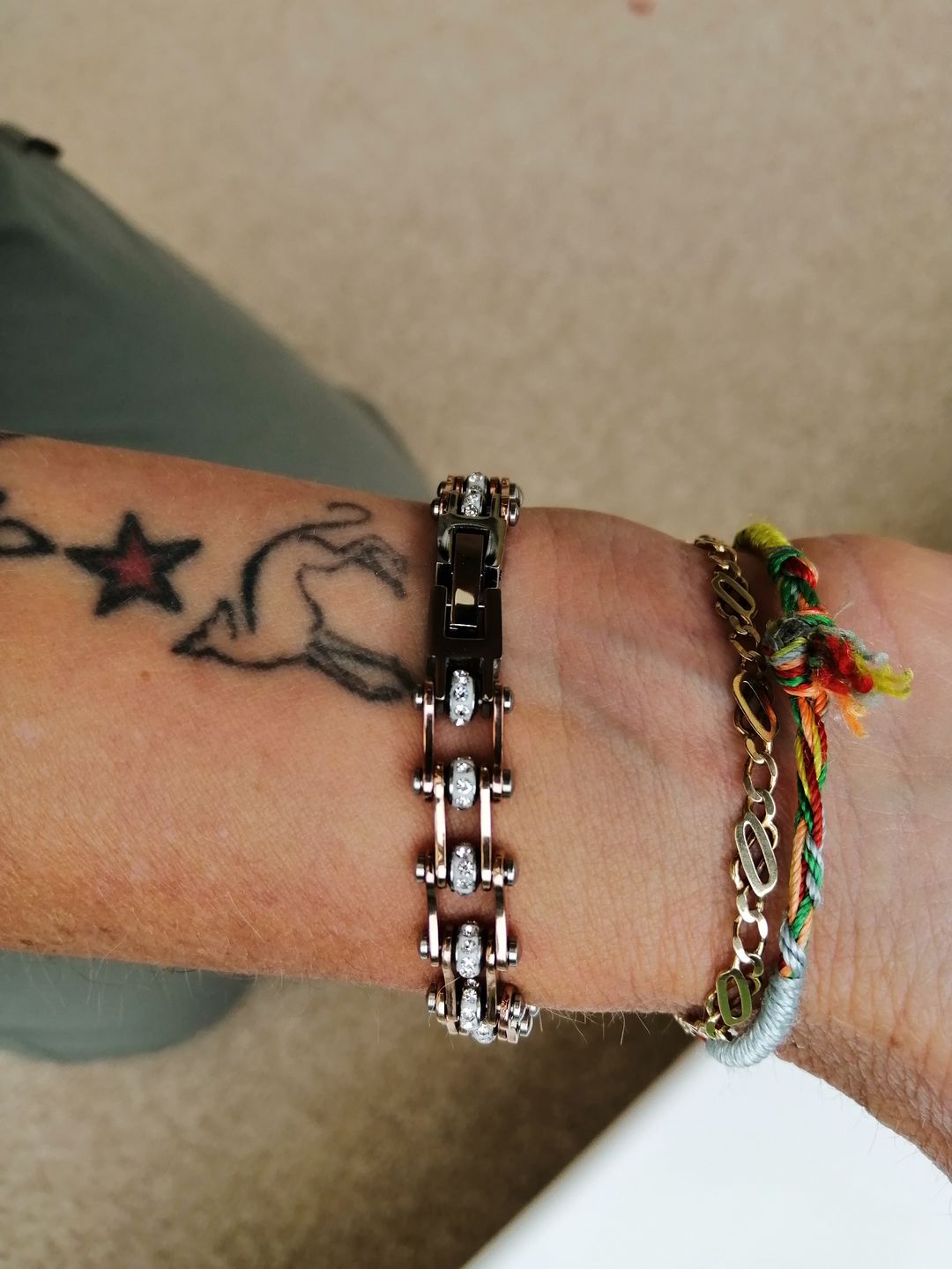 Customer photo review of Cycolinks Rose Gold Crystal Bracelet