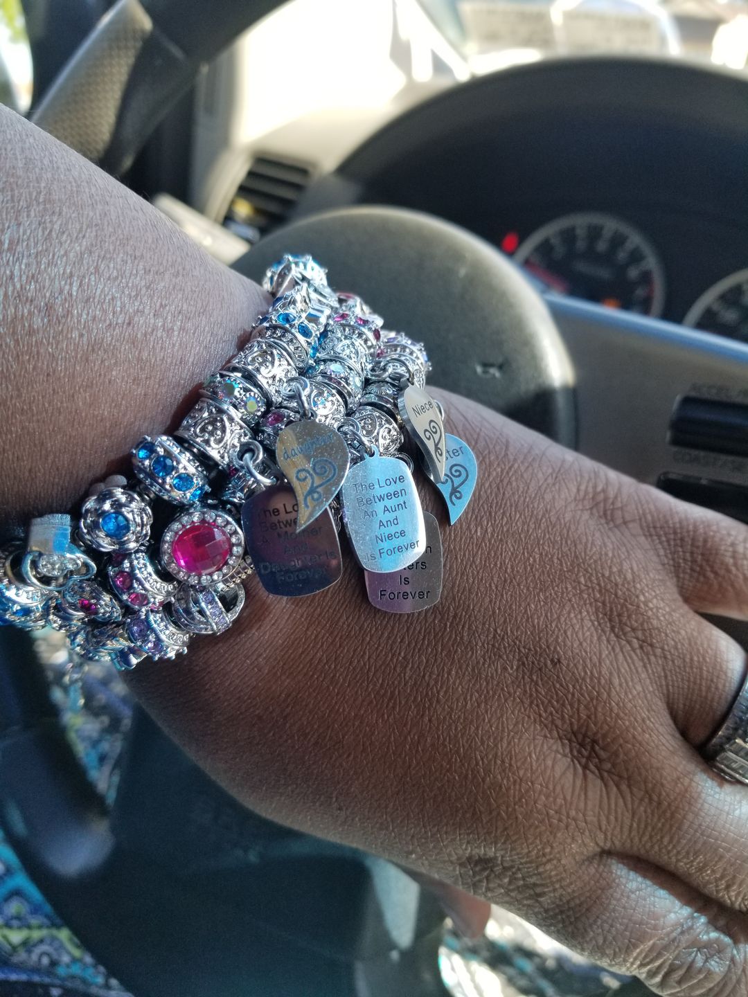 Customer photo review of Aunt Niece Infinite Love Bracelets