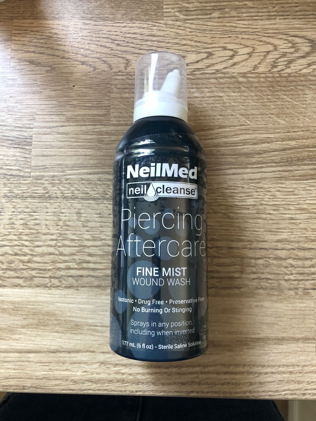 Customer photo review of NeilMed Sterile Saline Piercing Aftercare