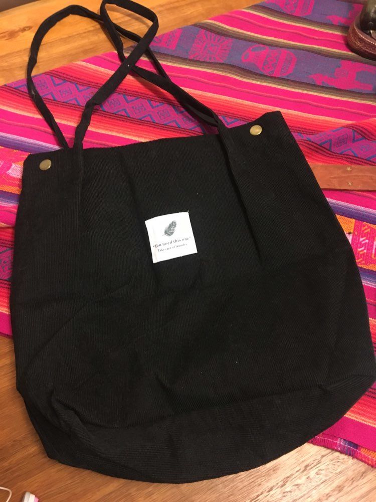 Customer photo review of Cord Tote Bag