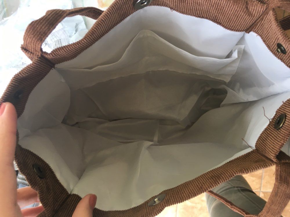 Customer photo review of Cord Tote Bag