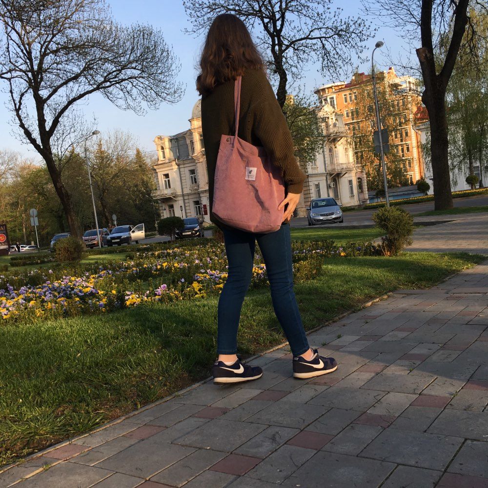Customer photo review of Cord Tote Bag