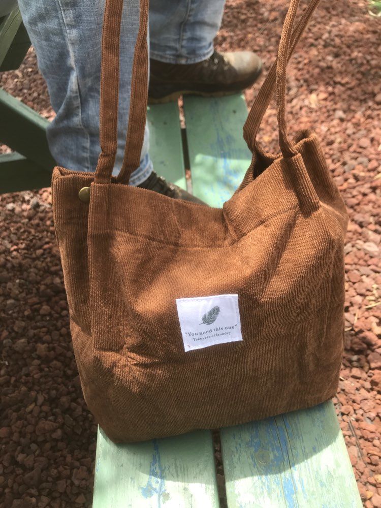 Customer photo review of Cord Tote Bag
