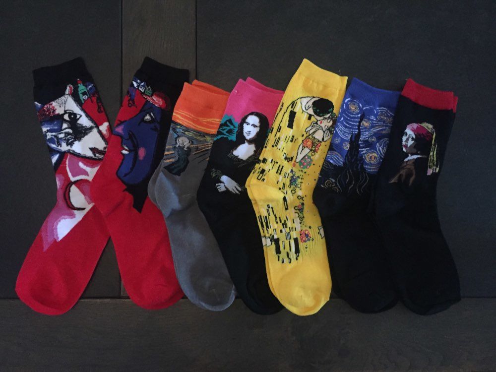 Customer photo review of Famous paintings socks